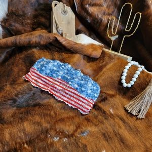 Tarea by Rue 21 Strapless stretch bandeau size M in a lace flag pattern.Nylon,